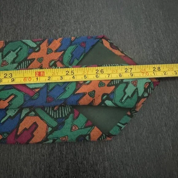 Missoni Cravatte Abstract Pattern 100% Silk Tie Multicolor Made In Italy - Picture 5 of 6